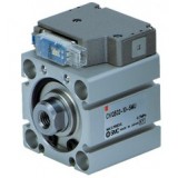 SMC Linear Compact Cylinders CVQ, Compact Cylinder with Solenoid Valve